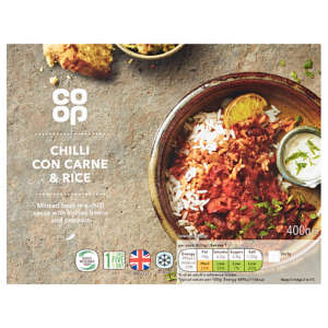 Co-op Chilli Con Carne & Rice 400g