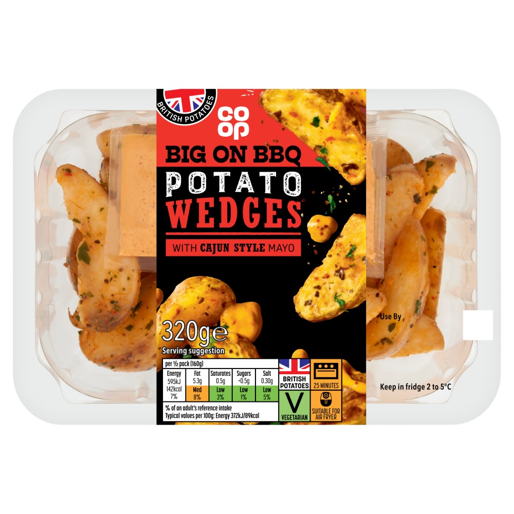 Co-op Cajun Spiced Potato Wedges 320g