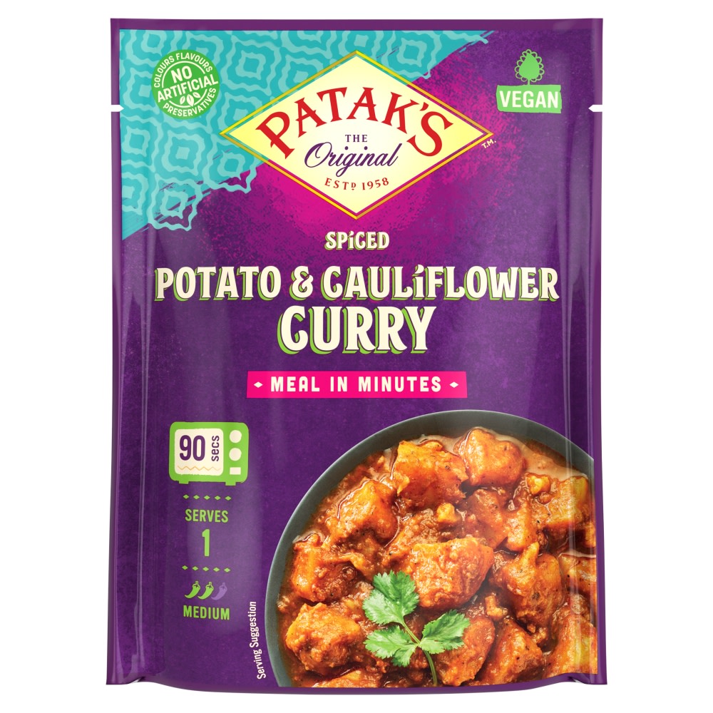 Patak's Spiced Potato & Cauliflower Curry 270g