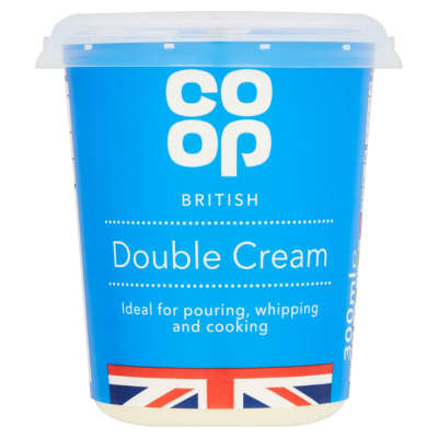 Co-op British Double Cream 300ml
