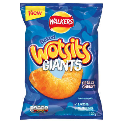 Walkers Wotsits Giants Really Cheesy 130g