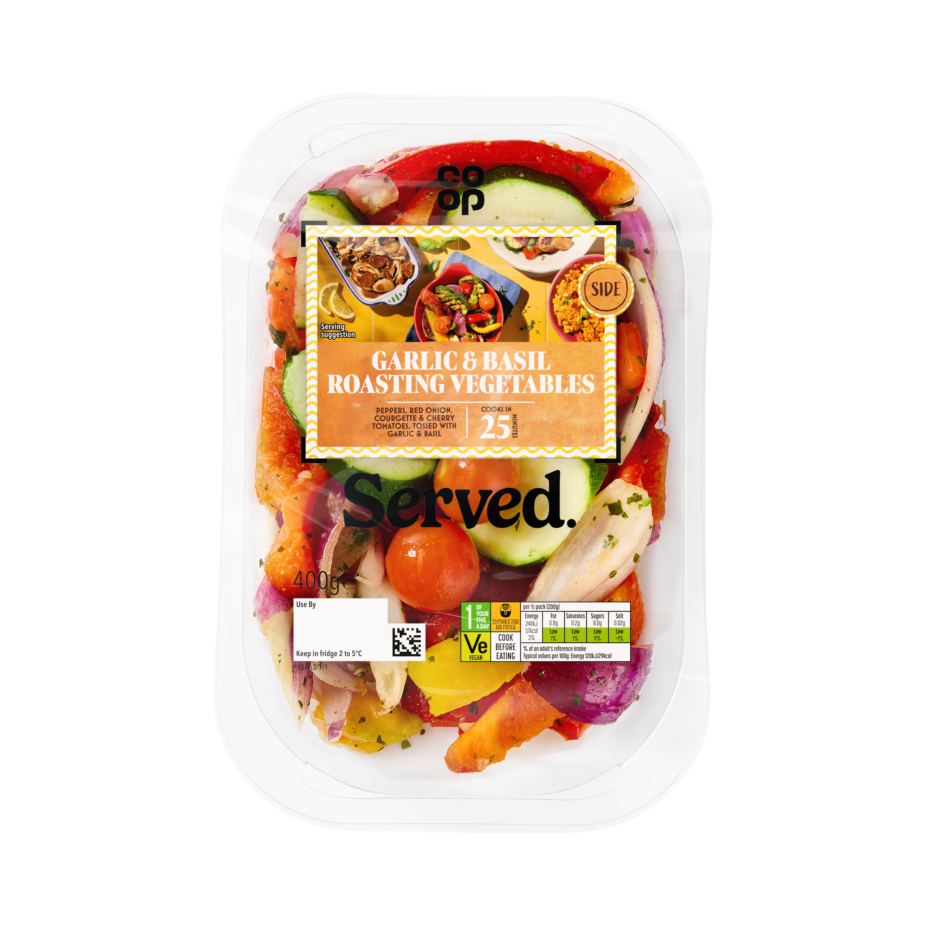 Co-op Mediterranean Garlic and Basil Roasting Vegetables 400g