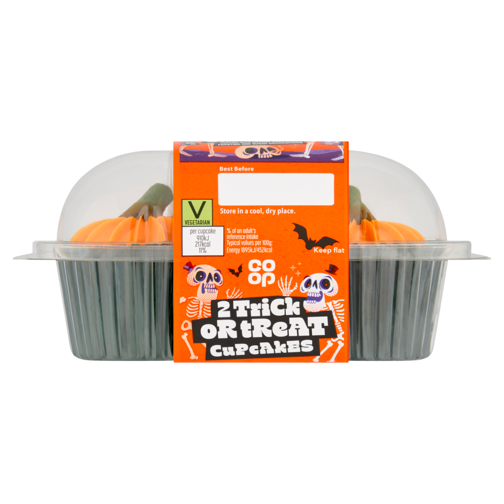 Co-op Pumpkin Duo Cupcake Pack Trick or Treat Cupcakes