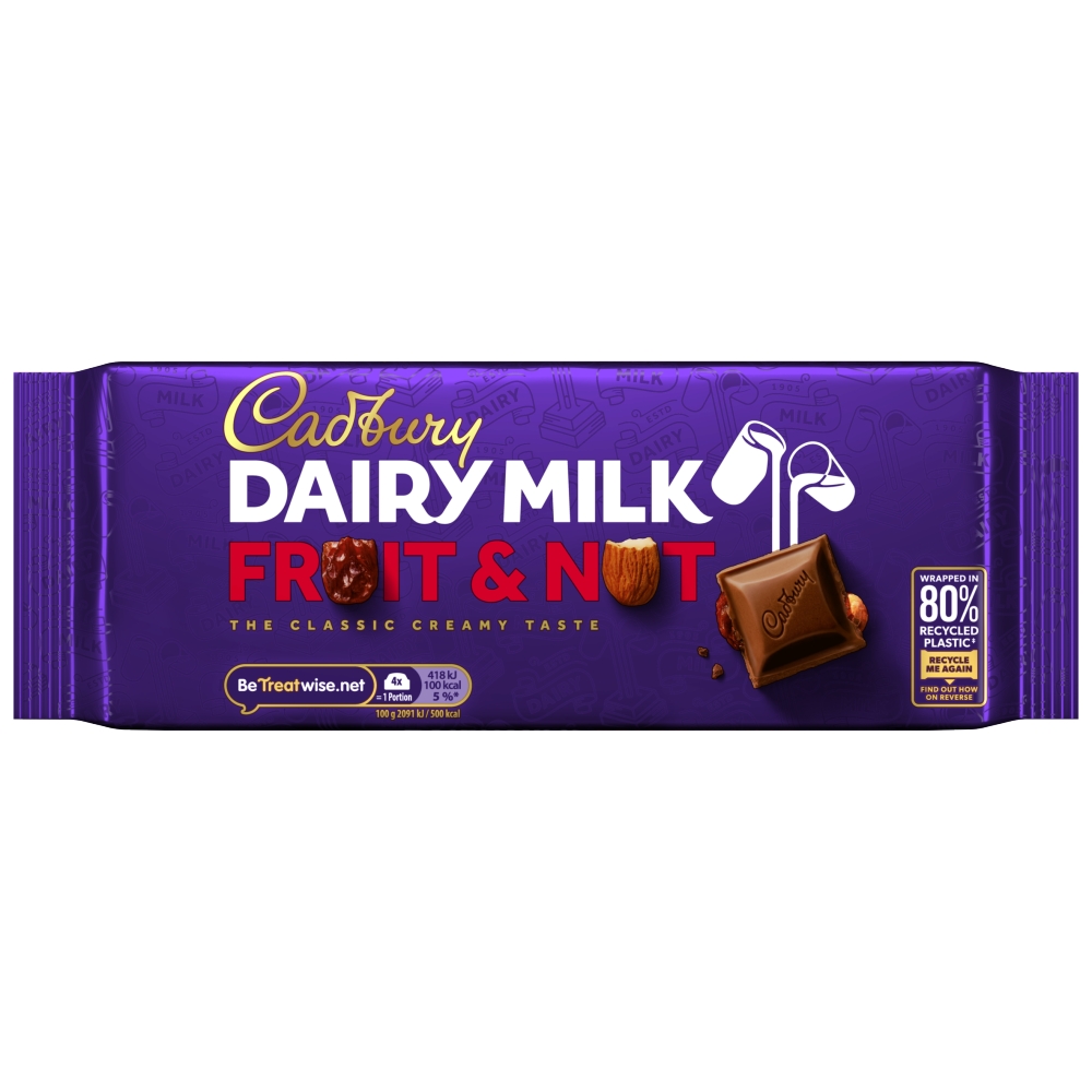 Cadbury Dairy Milk Fruit & Nut 180g