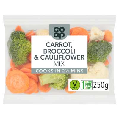 Co-op Carrot, Broccoli & Cauliflower Mix 250g