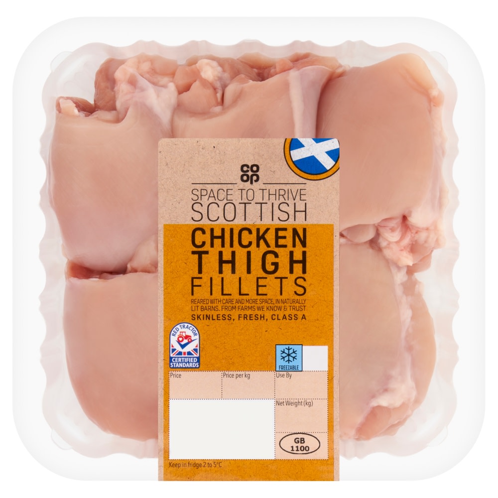 Co-op British Chicken Thigh Fillets 500g