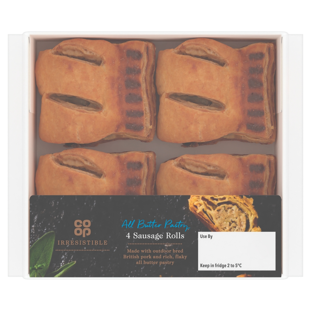 Co-op Irresistible Pork Sausage Rolls 4pk