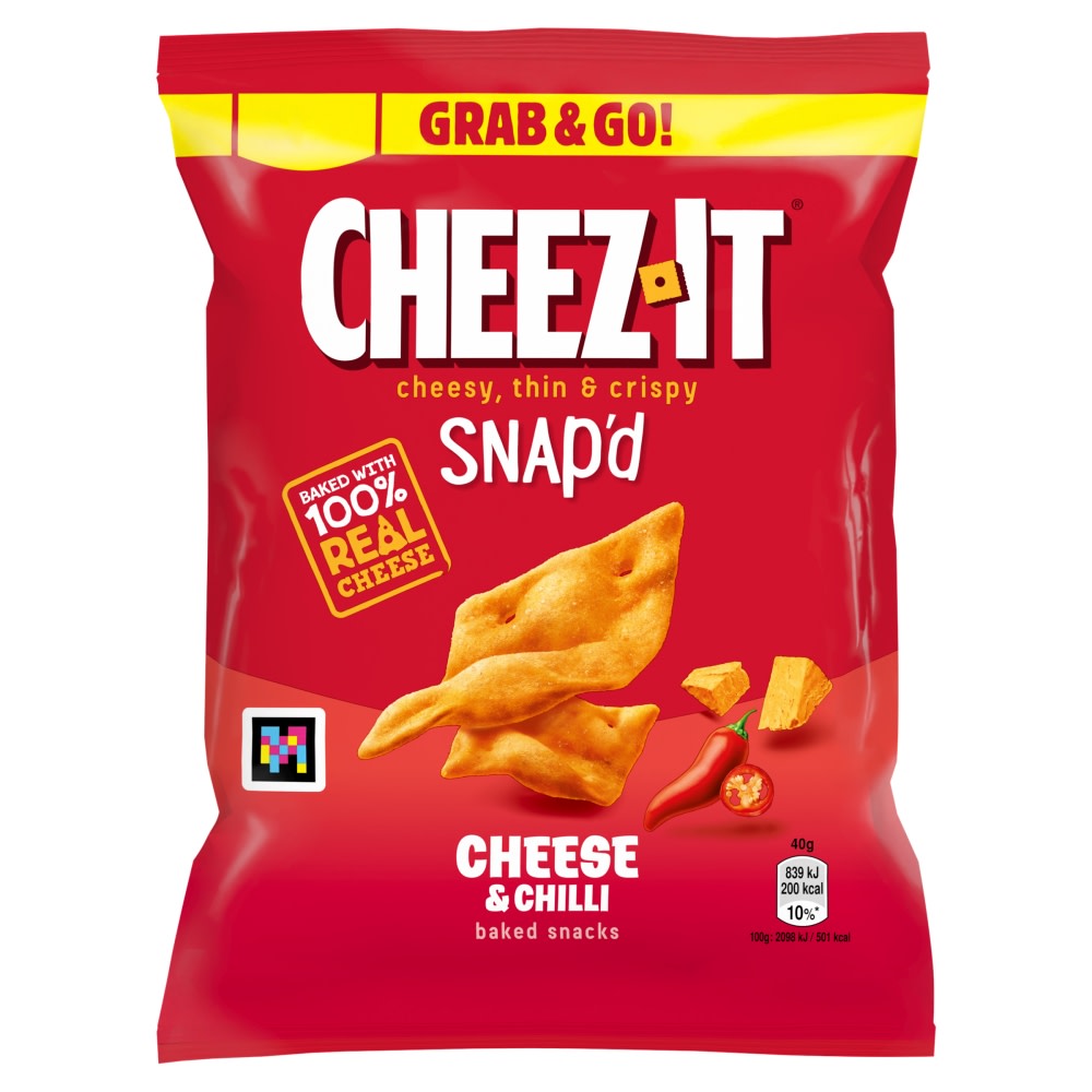 Cheez-It Snap'd Cheese & Chilli Snack Bag   40g