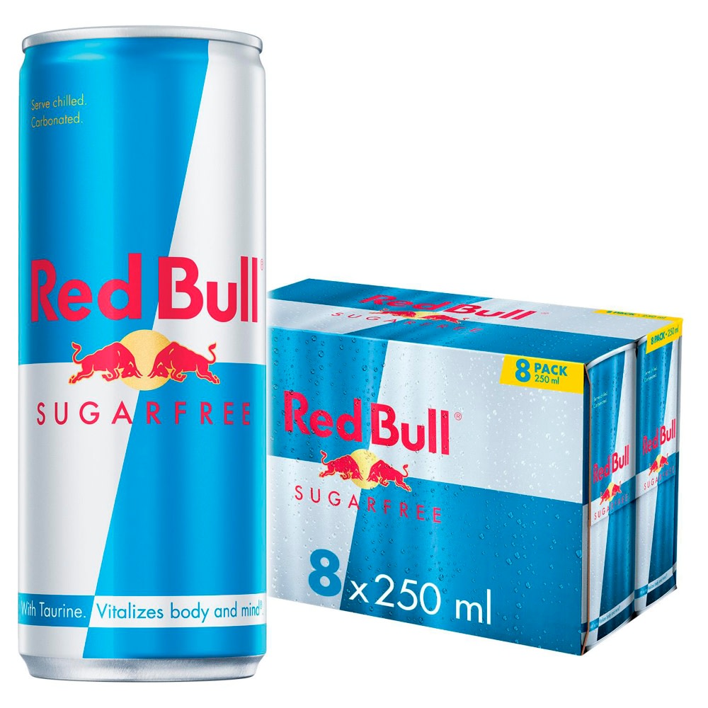 Red Bull Sugar Free Energy Drink 8 X 250Ml