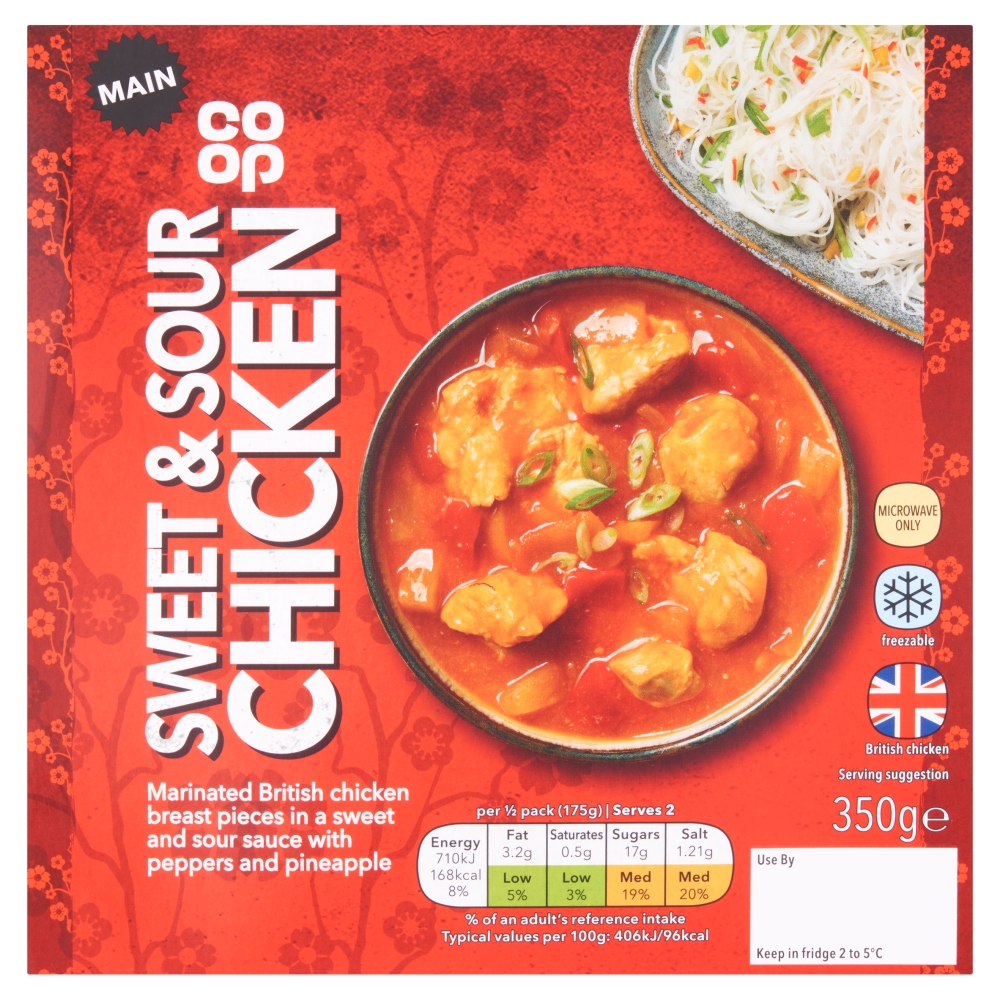 Co-op Takeaway Sweet & Sour Chicken Main 350g