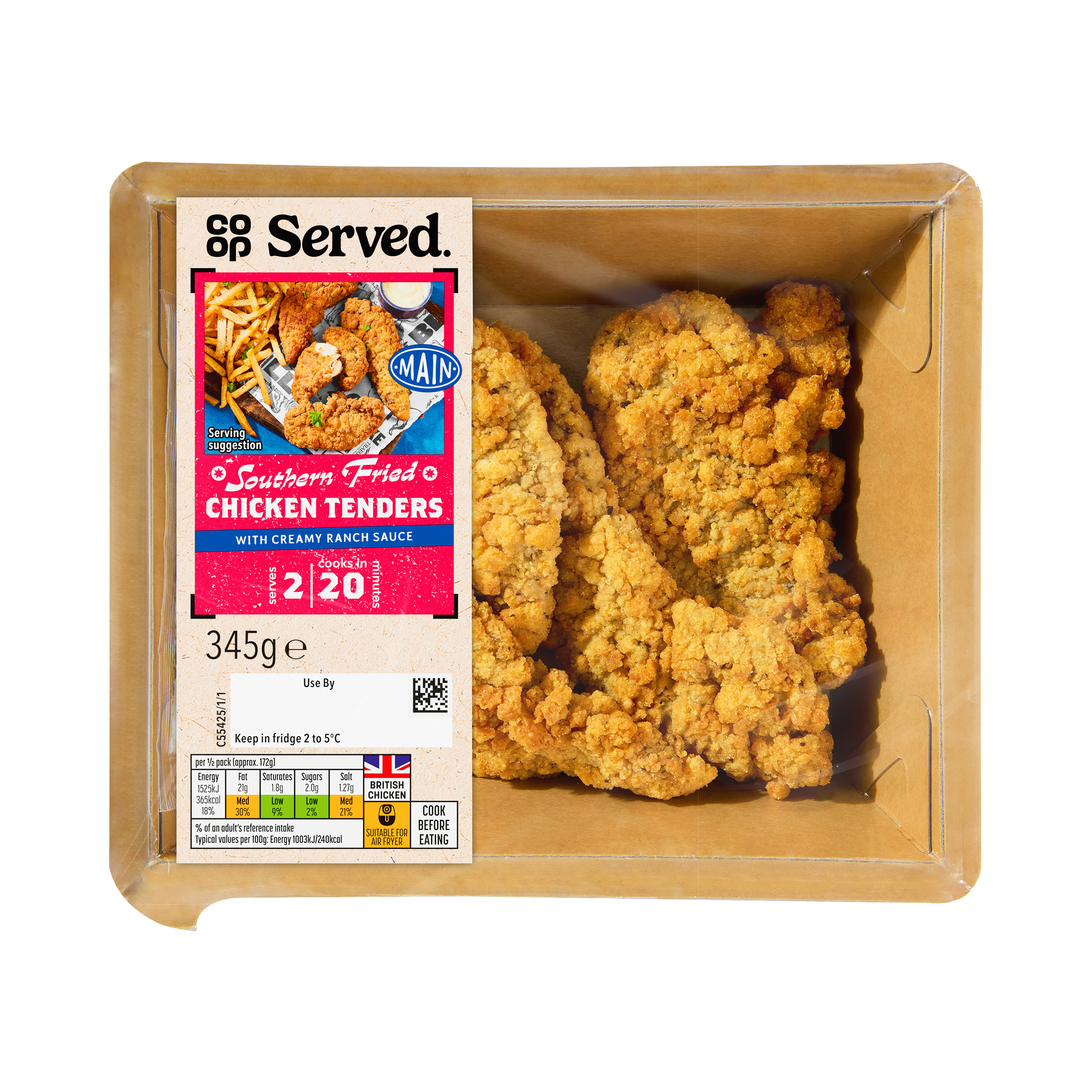 Co-op Served Southern Fried Mini Fillets 345g