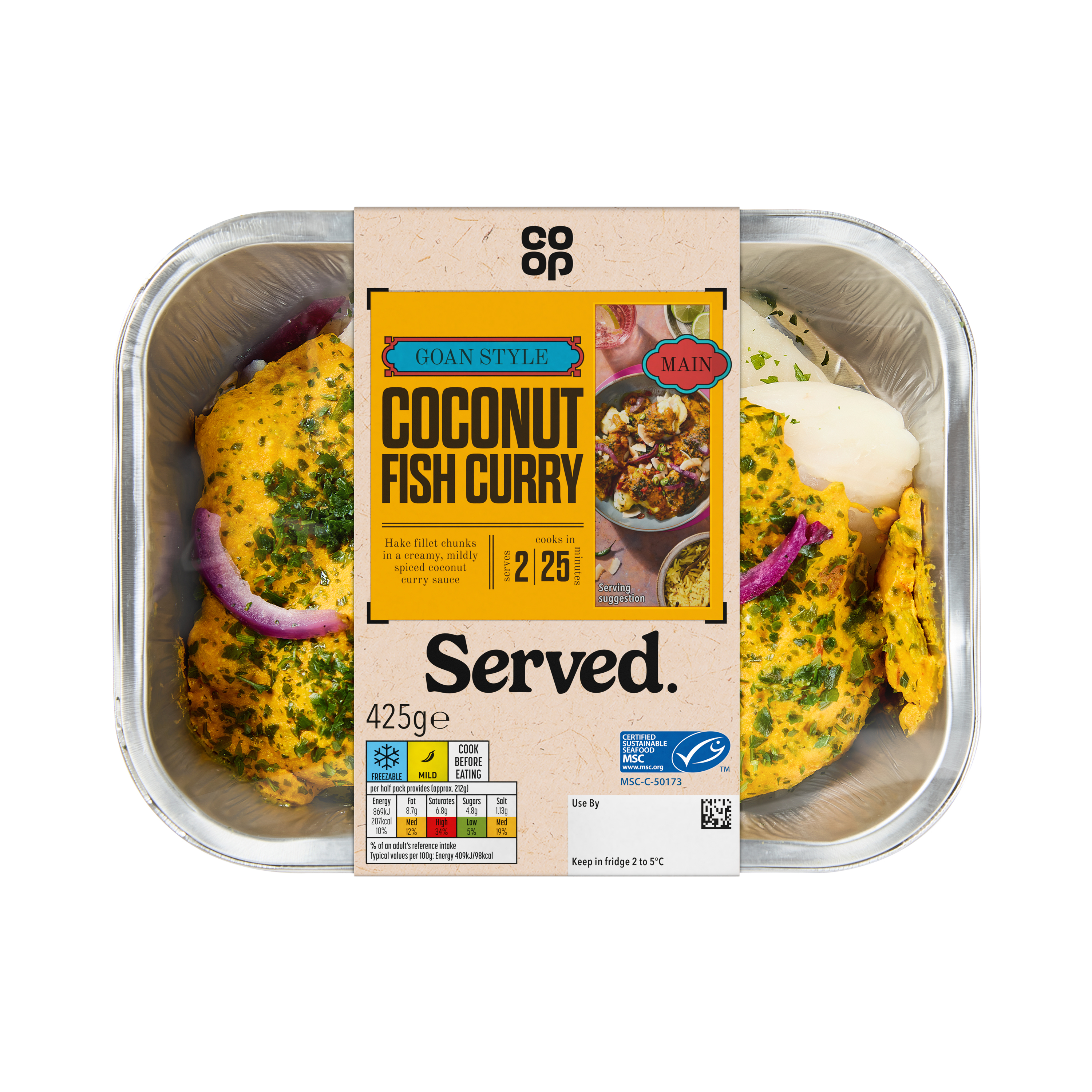 Co-op Served Goan Fish Curry 425G