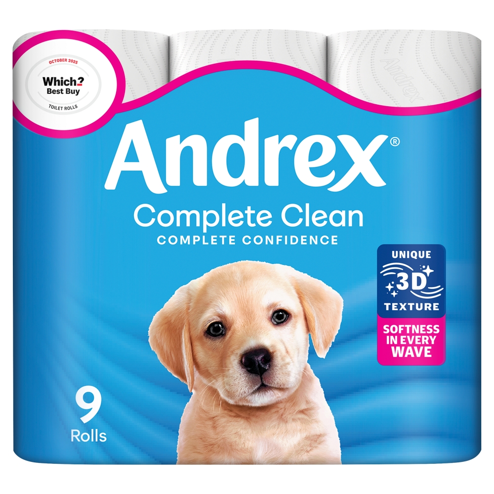 Andrex Complete Clean 9 pack