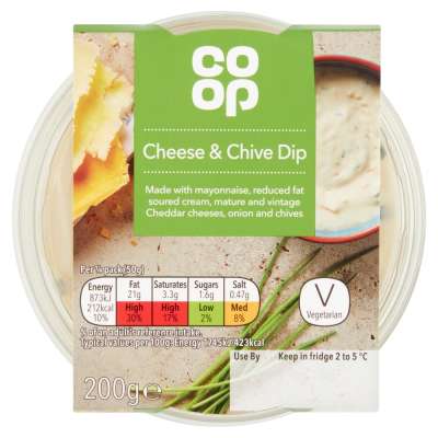 Co-op Cheese & Chive Dip 200g