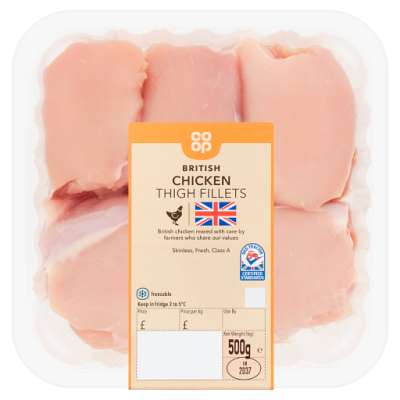 Co-op British Chicken Thigh Fillets 500g