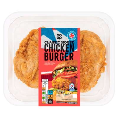 Co-op Chicken Burger Extra Crispy 300g
