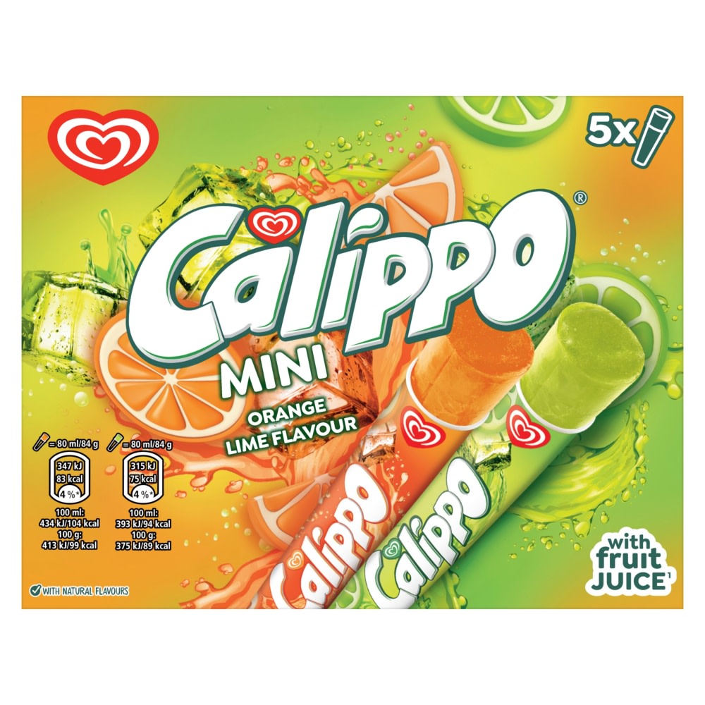 Walls Calippo Lemon & Lime 5 x 80ml