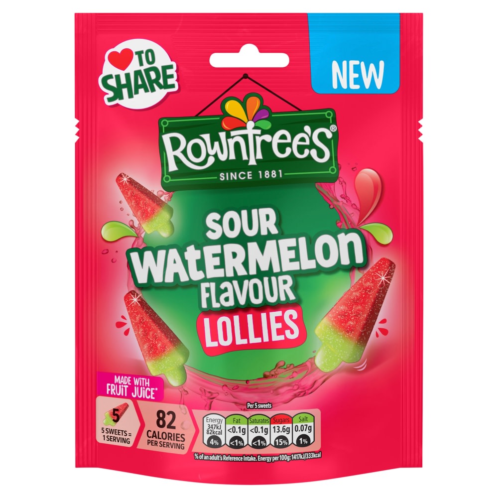 Rowntree's Watermelon Lollies 4 x 73ml