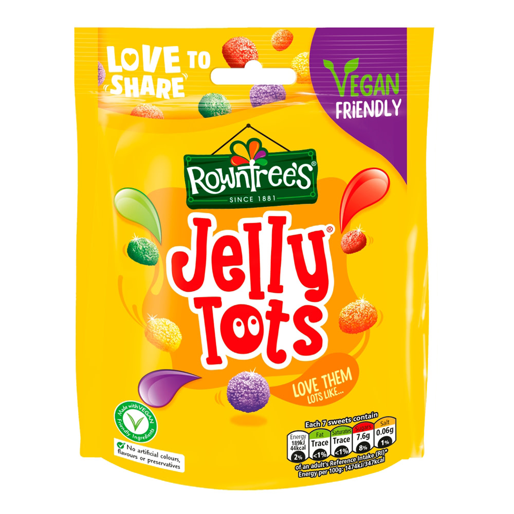 Rowntree's Jelly Tots Sweets Sharing Bag