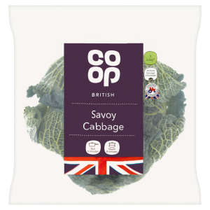 Co-op British Savoy Cabbage Per Pack