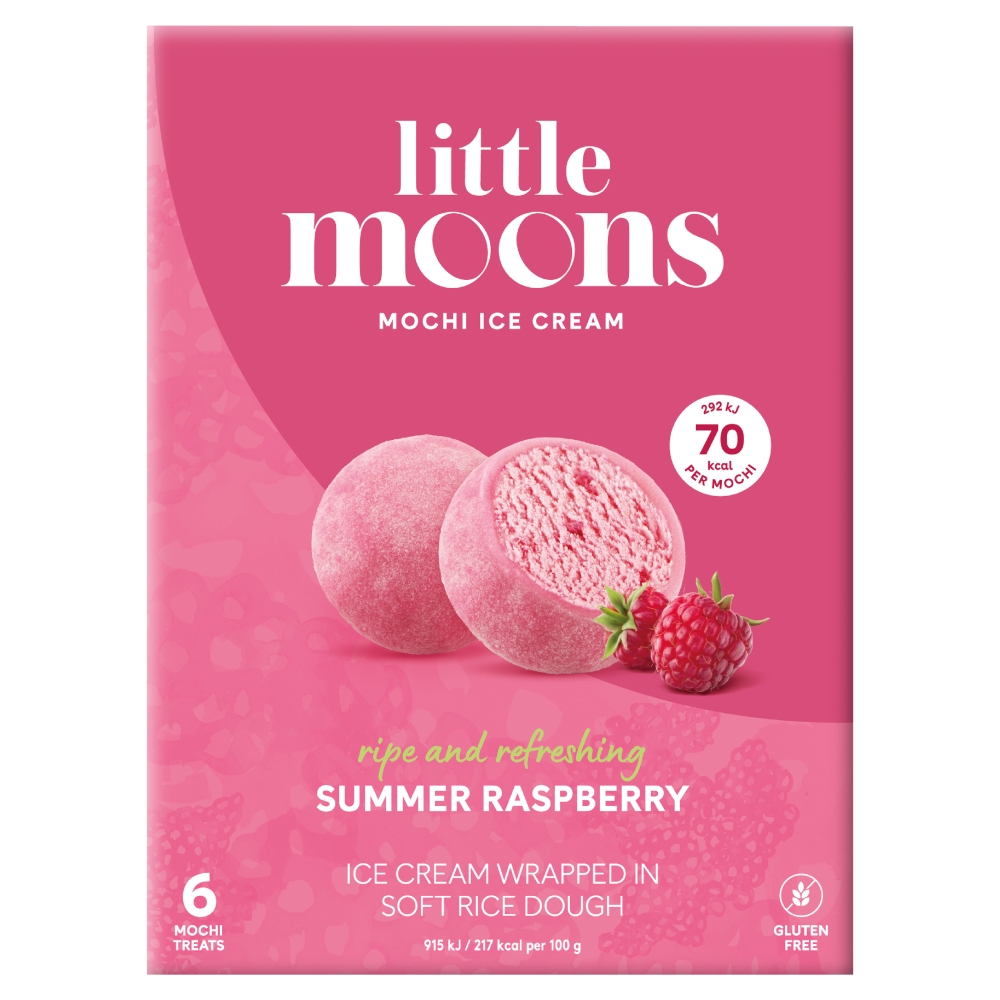 Little Moons Summer Raspberry Ice Cream Mochi 6X32G