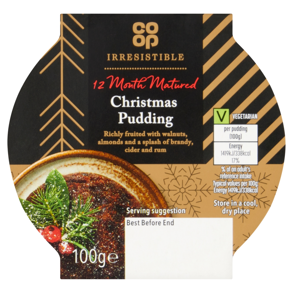 Co-op Irresistible Christmas Pudding 100G