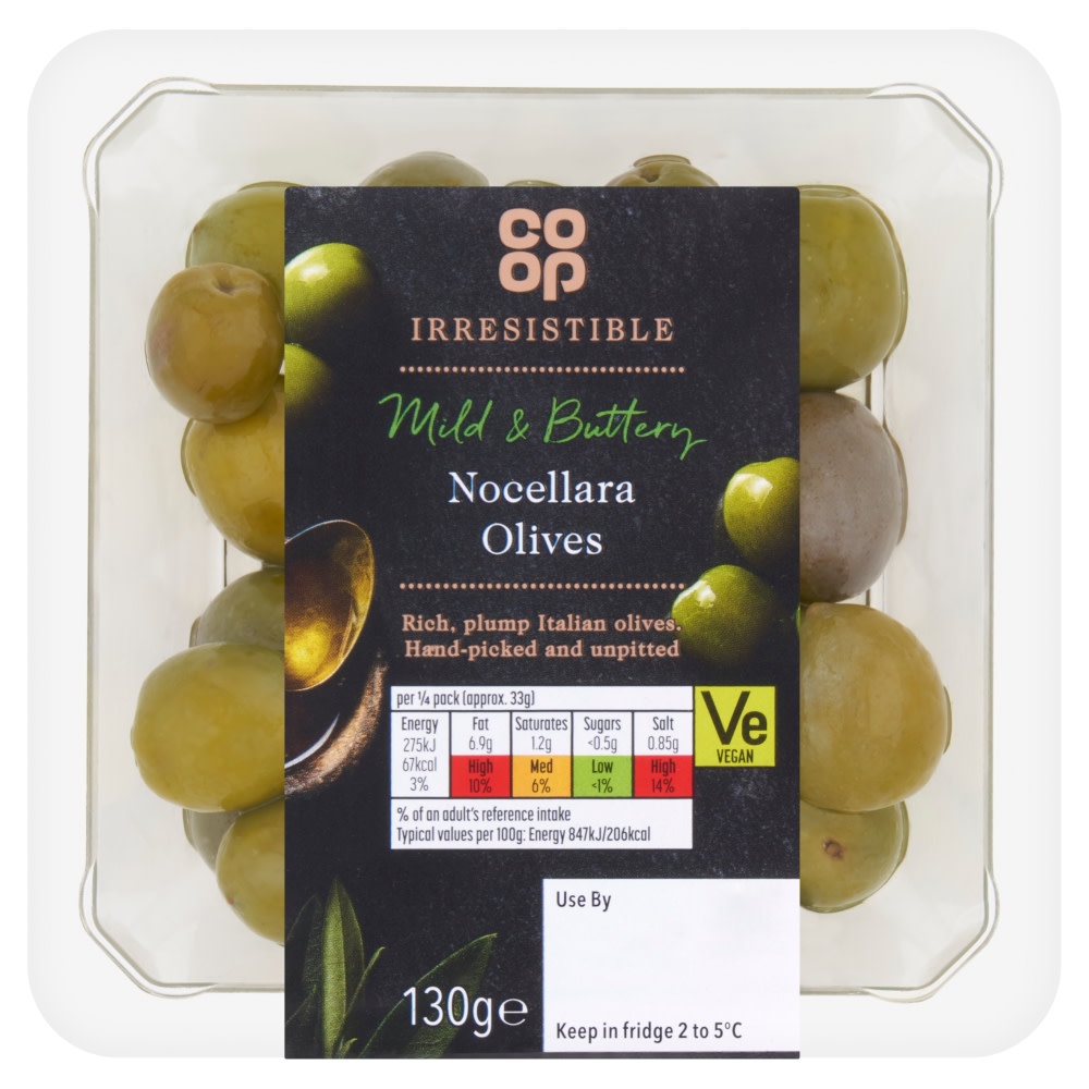 Co-op Irresistible Nocellara Olives 130g