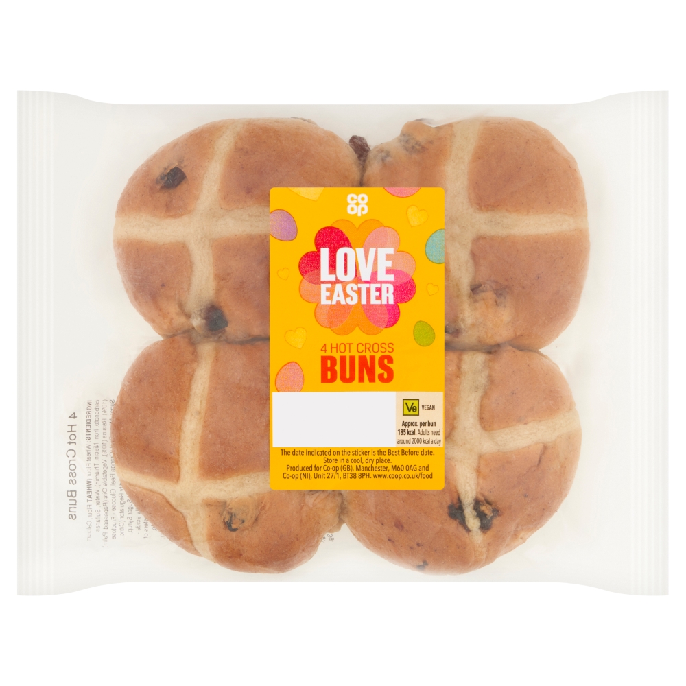 *NEW* Co-op Hot Cross Buns 4s