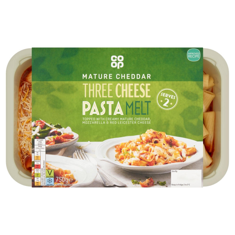Co-op Italian Three Cheese Pasta Melt 750g