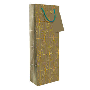 Co-op Gold Mosaic Large Champagne Bottle Bag