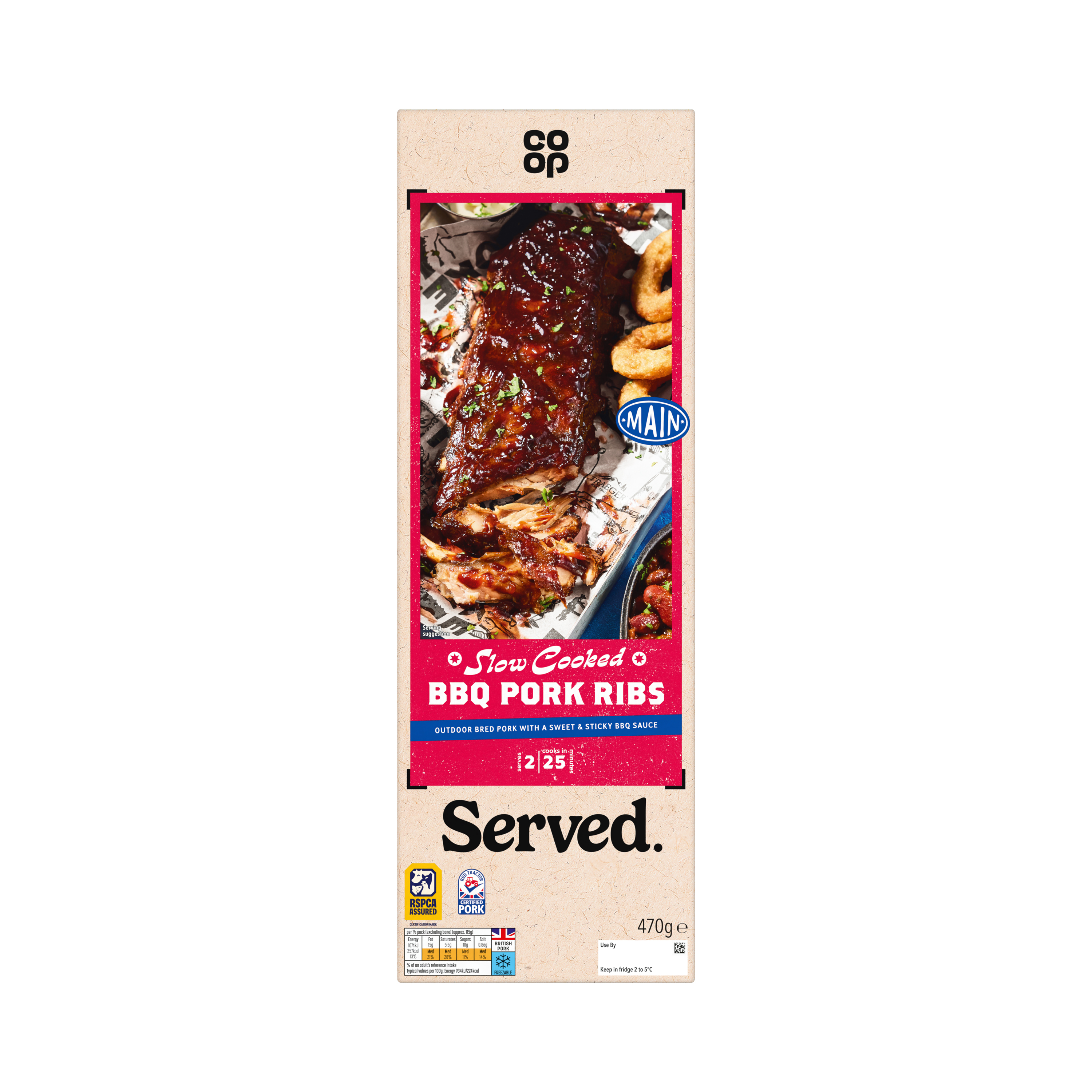 Co-op BBQ Rib Rack 470g