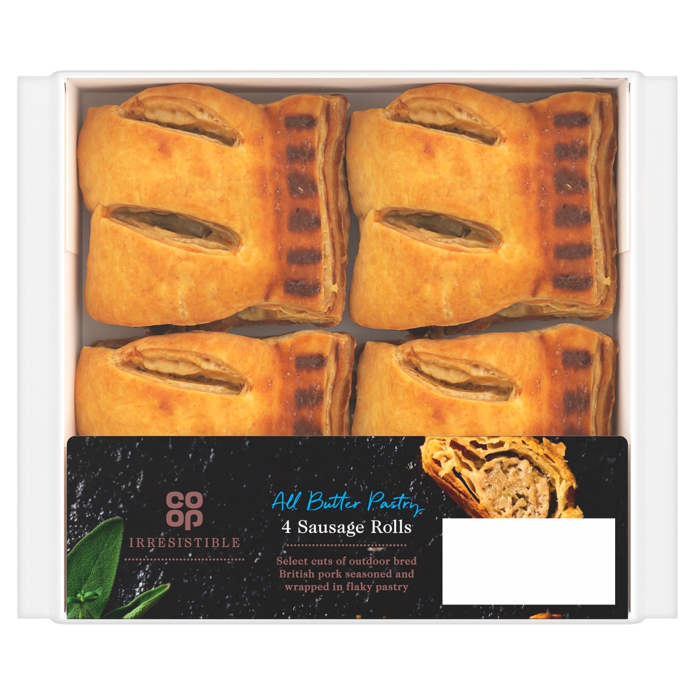 Co-op Irresistible Pork Sausage Rolls 4pk