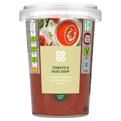 Co-op Tomato & Basil Soup 600g         