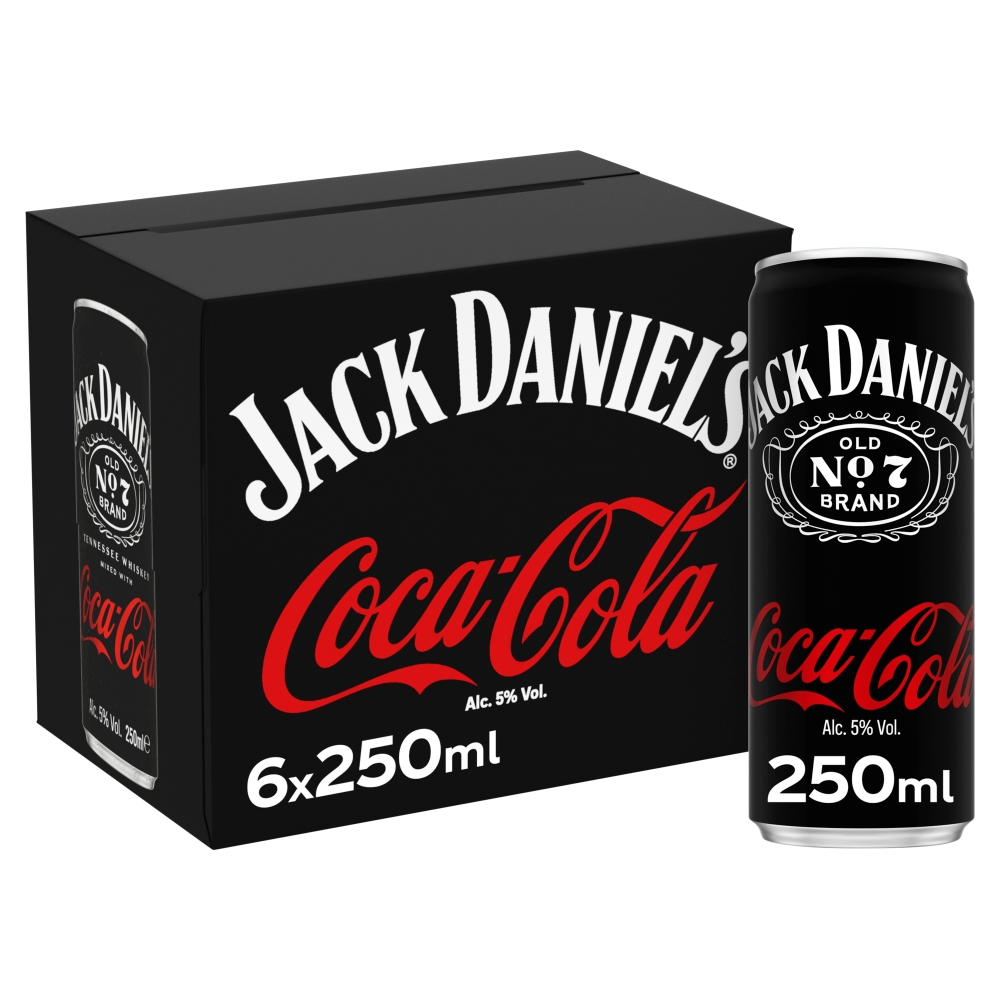 Jack Daniels & Coca-Cola 6x250ml