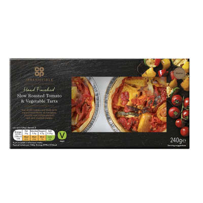 Co-op Irresistible Slow Roasted Tomato & Vegetable Tart 240g