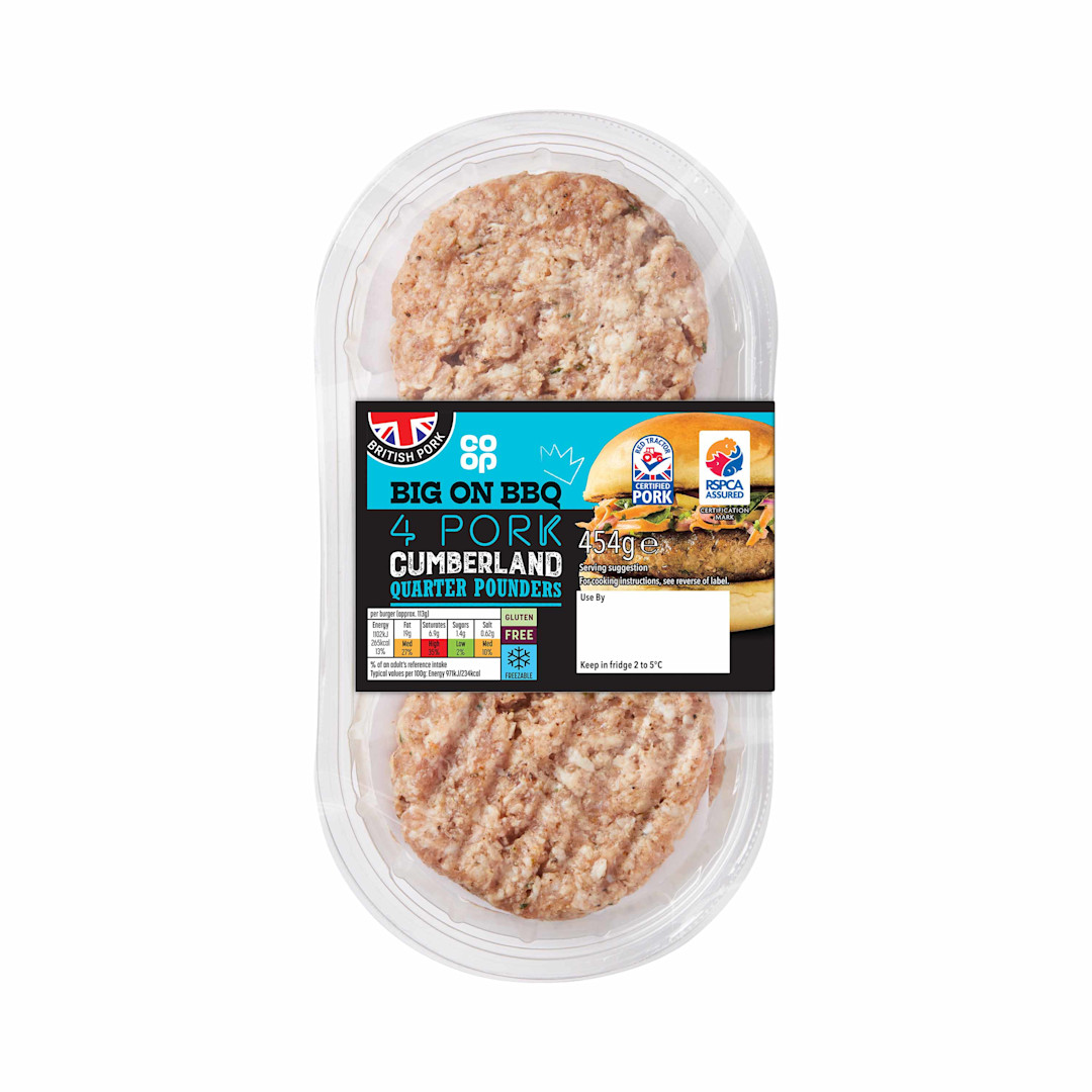 Co-op Cumberland Burger 454g