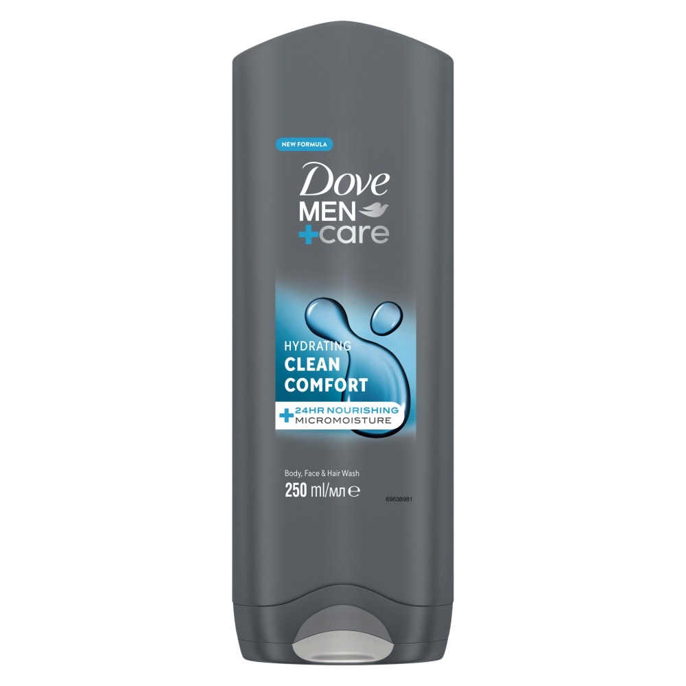 DOVE MEN+CARE BODY AND FACE WASH CLEAN