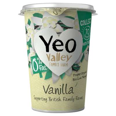 Yeo Valley 0% Fat Vanilla Yogurt 450g