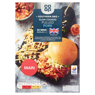 Co-op Southern BBQ Slow Cooked British Pulled Pork 380g