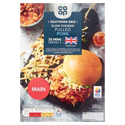 Co-op Southern BBQ Slow Cooked British Pulled Pork 380g