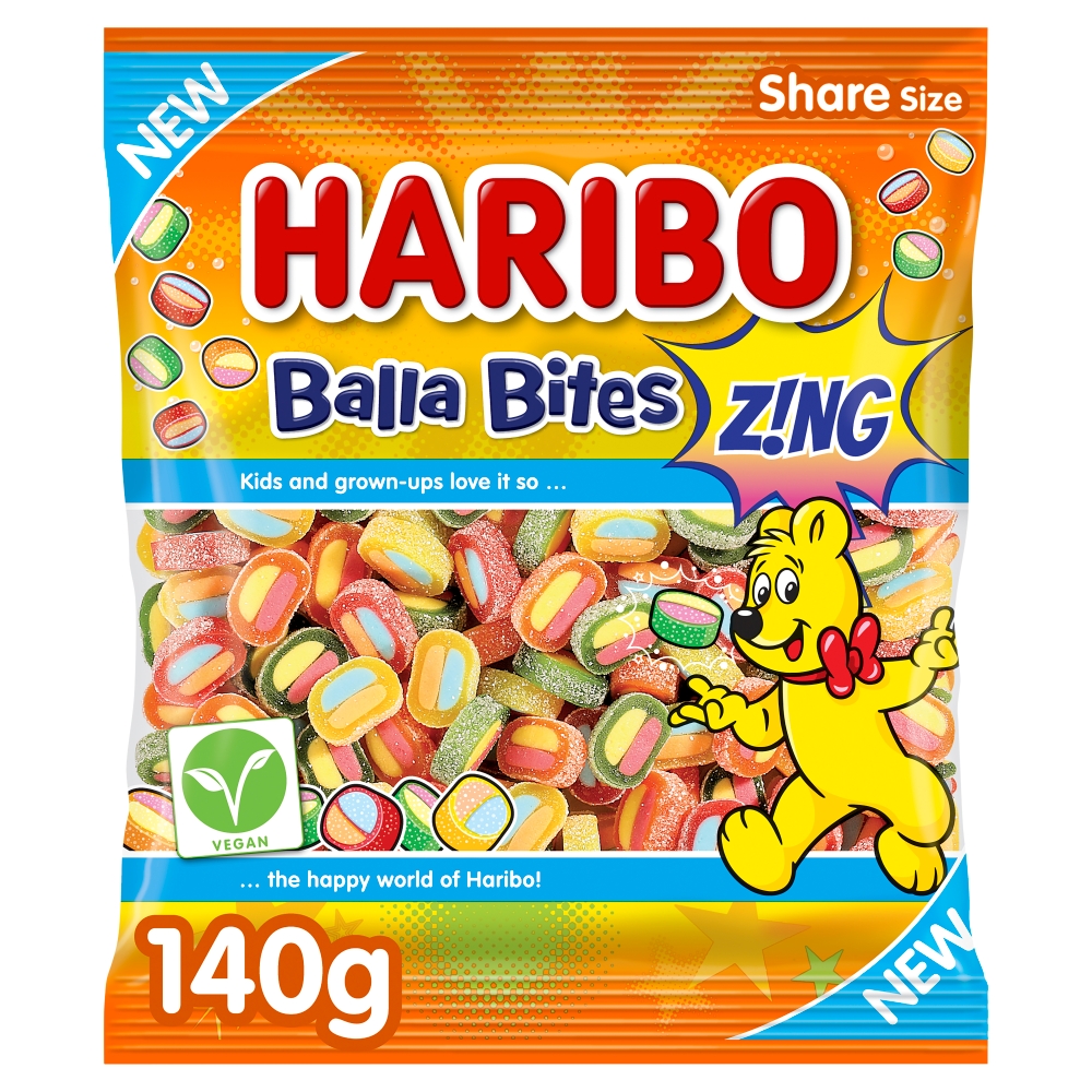 Haribo Balla Bites Z!ng 140G         