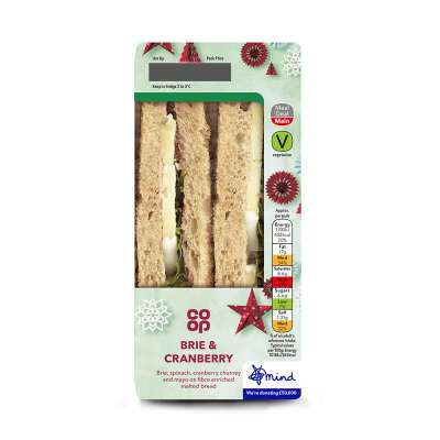 Co-op Brie and Cranberry Sandwich