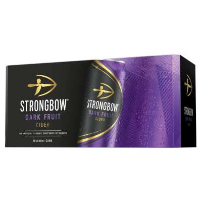 Strongbow Dark Fruit Cider Cans 10x440ml