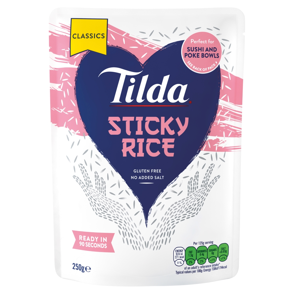 Tilda Sticky Medium Grain Rice 250g