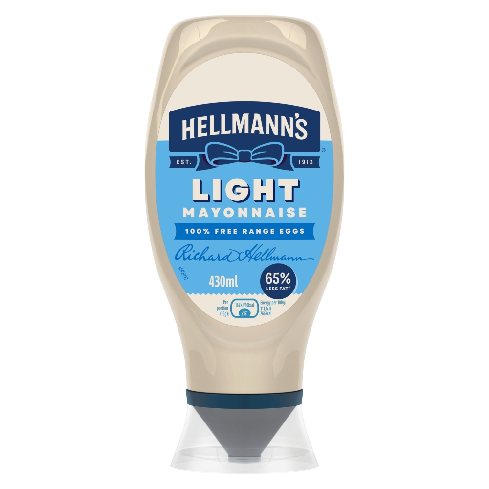Hellmann's Light Mayonnaise Squeezy 430ml