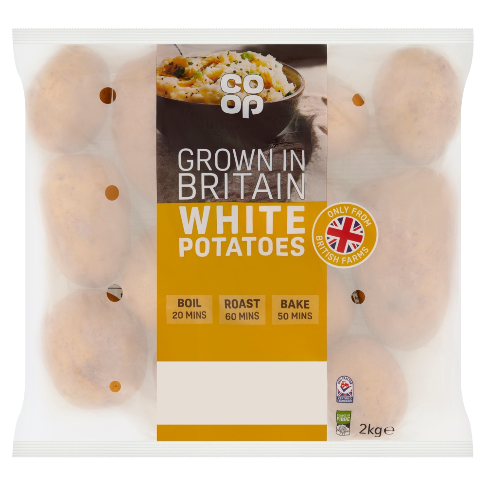 Co-op Washed White Potatoes 2kg