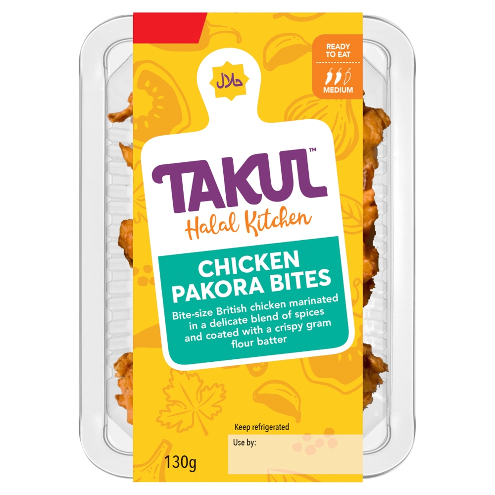 Takul Deliciously Halal Chicken Pakora Bites 130g