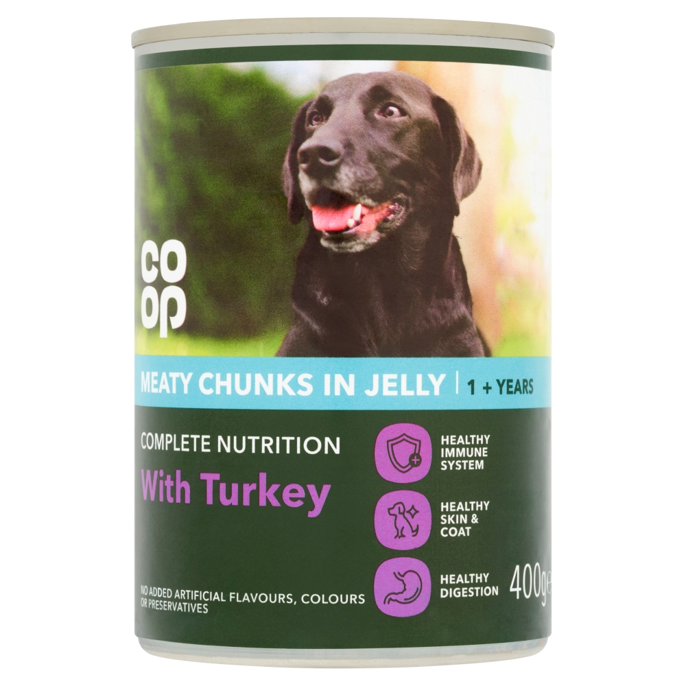 Co op Meaty Chunks in Jelly with Turkey 400g Co op