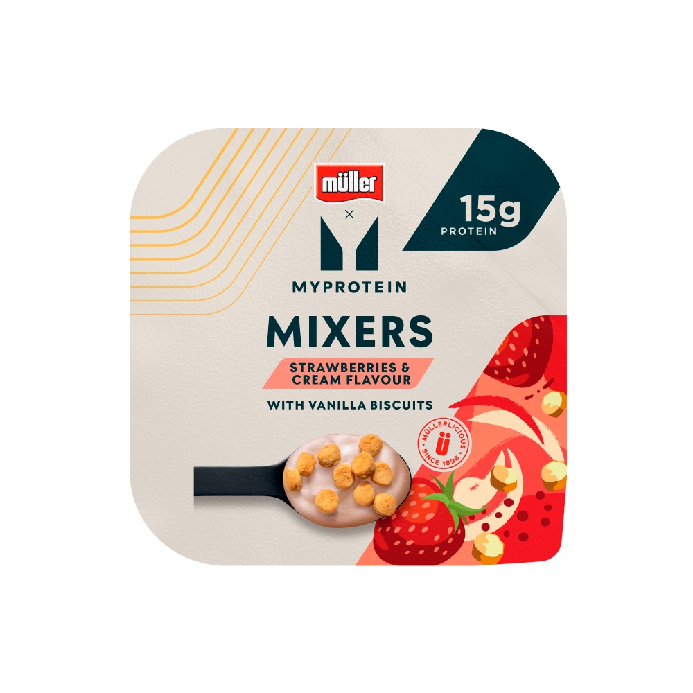 Müller Myprotein Strawberries & Cream Flavour Mixers 140g
