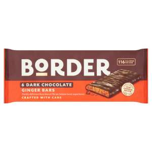 Border Dark Chocolate Ginger Bars 6pk